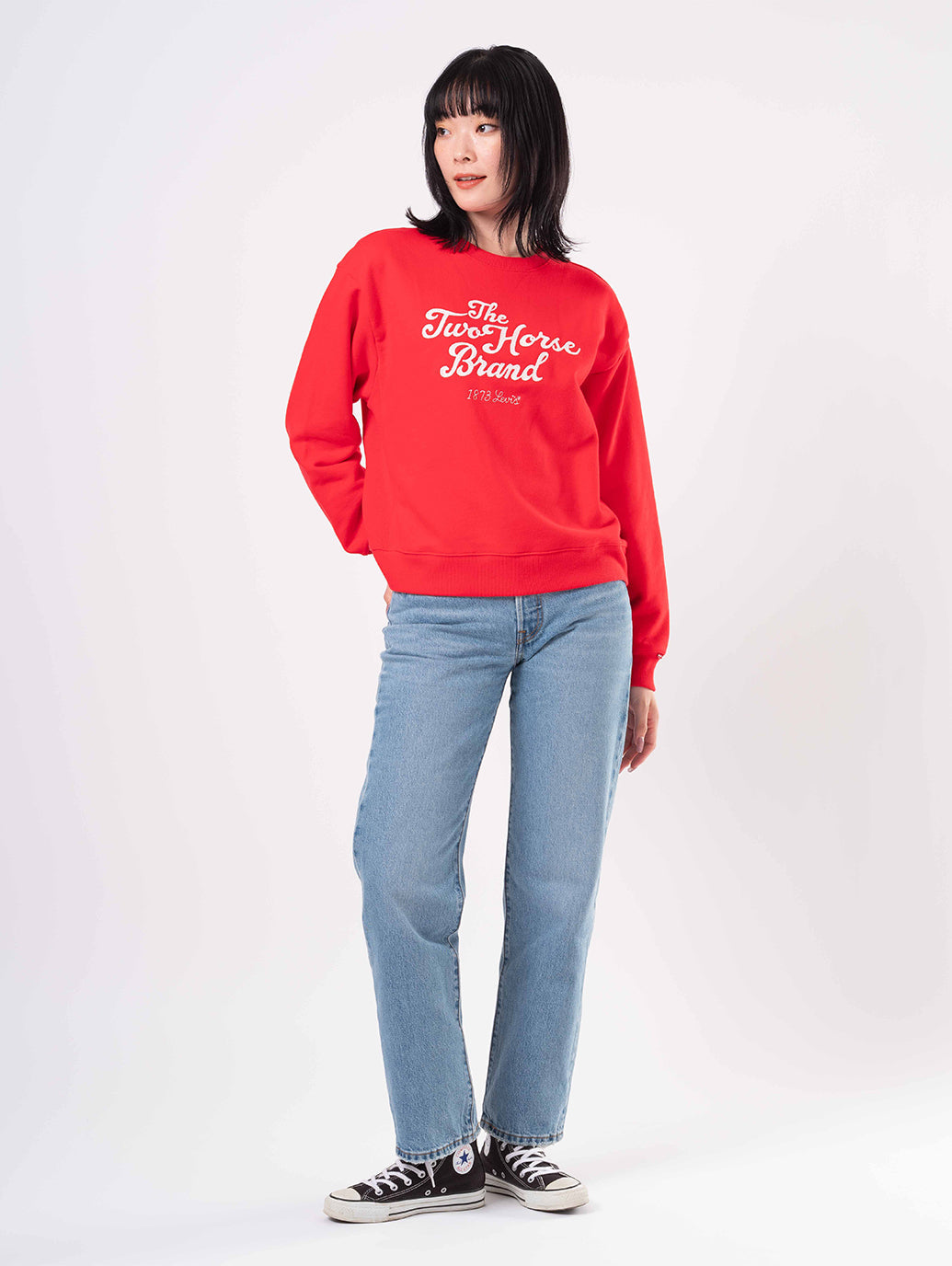 グラフィック ヘリテージ クルーネックスウェットシャツ