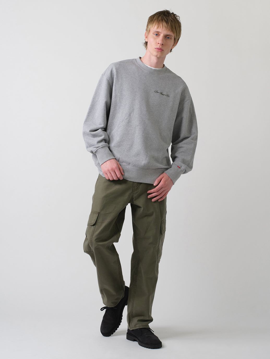 568™ ルーズストレート カーゴ グリーン