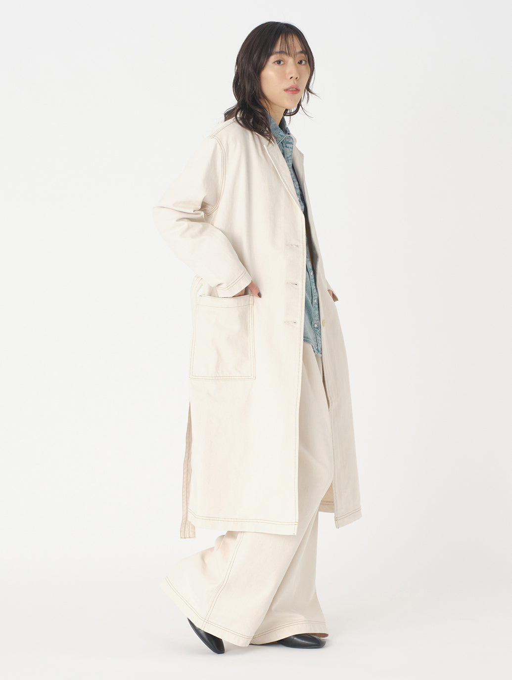 サープラス トレンチコート MADE OF JAPAN