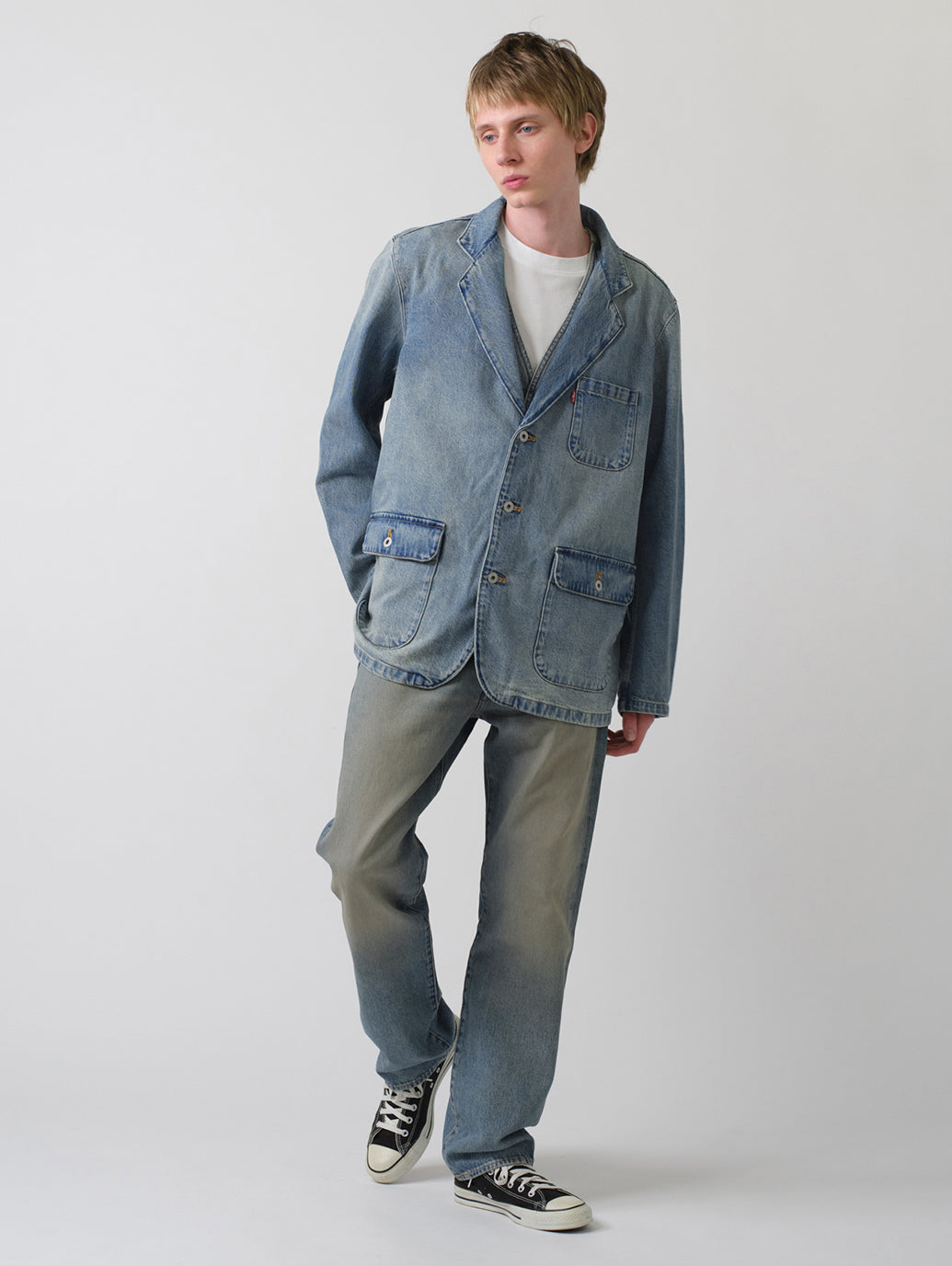 デニム ブレザー