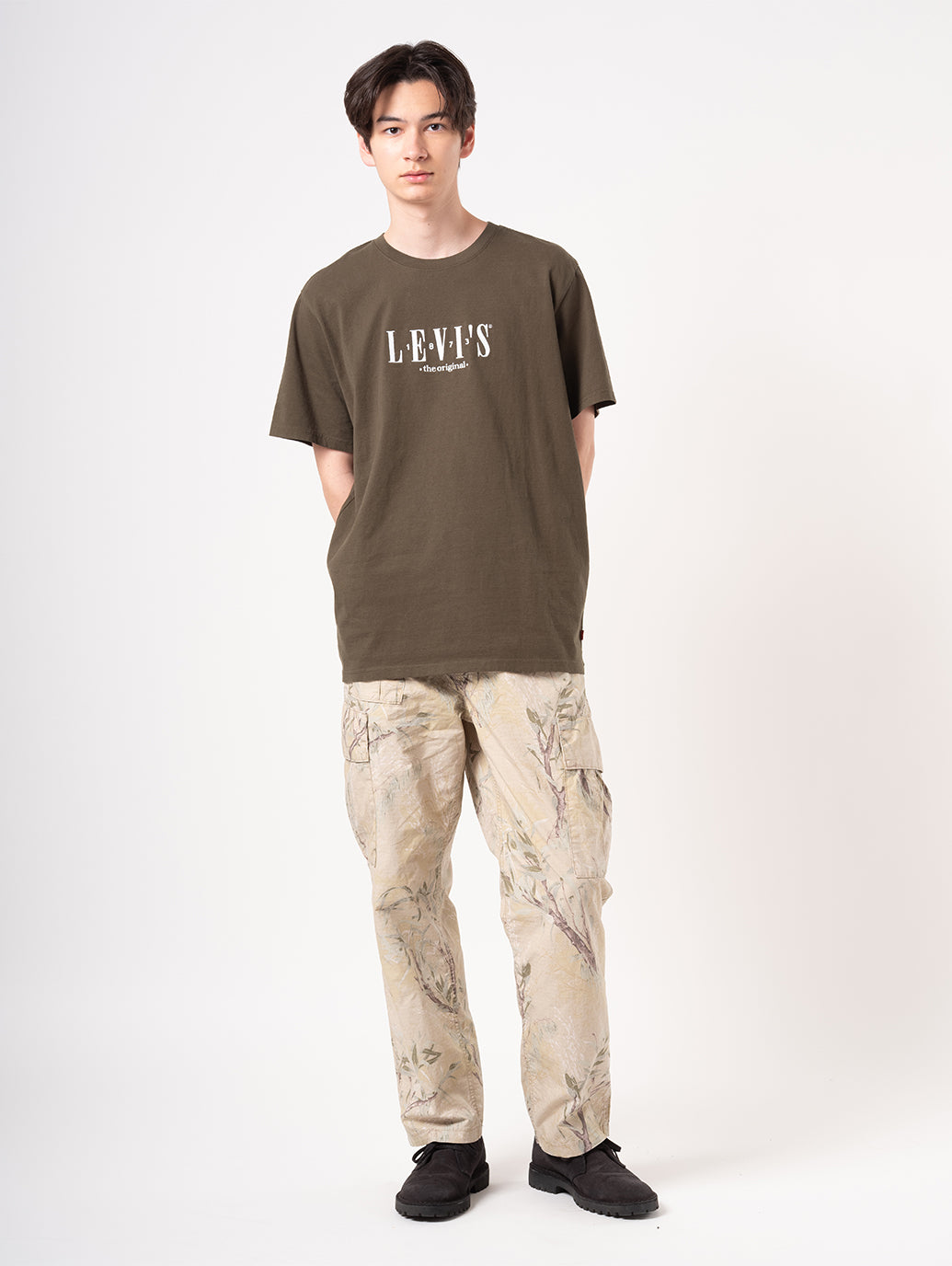 パラシュートカーゴパンツ ベージュ