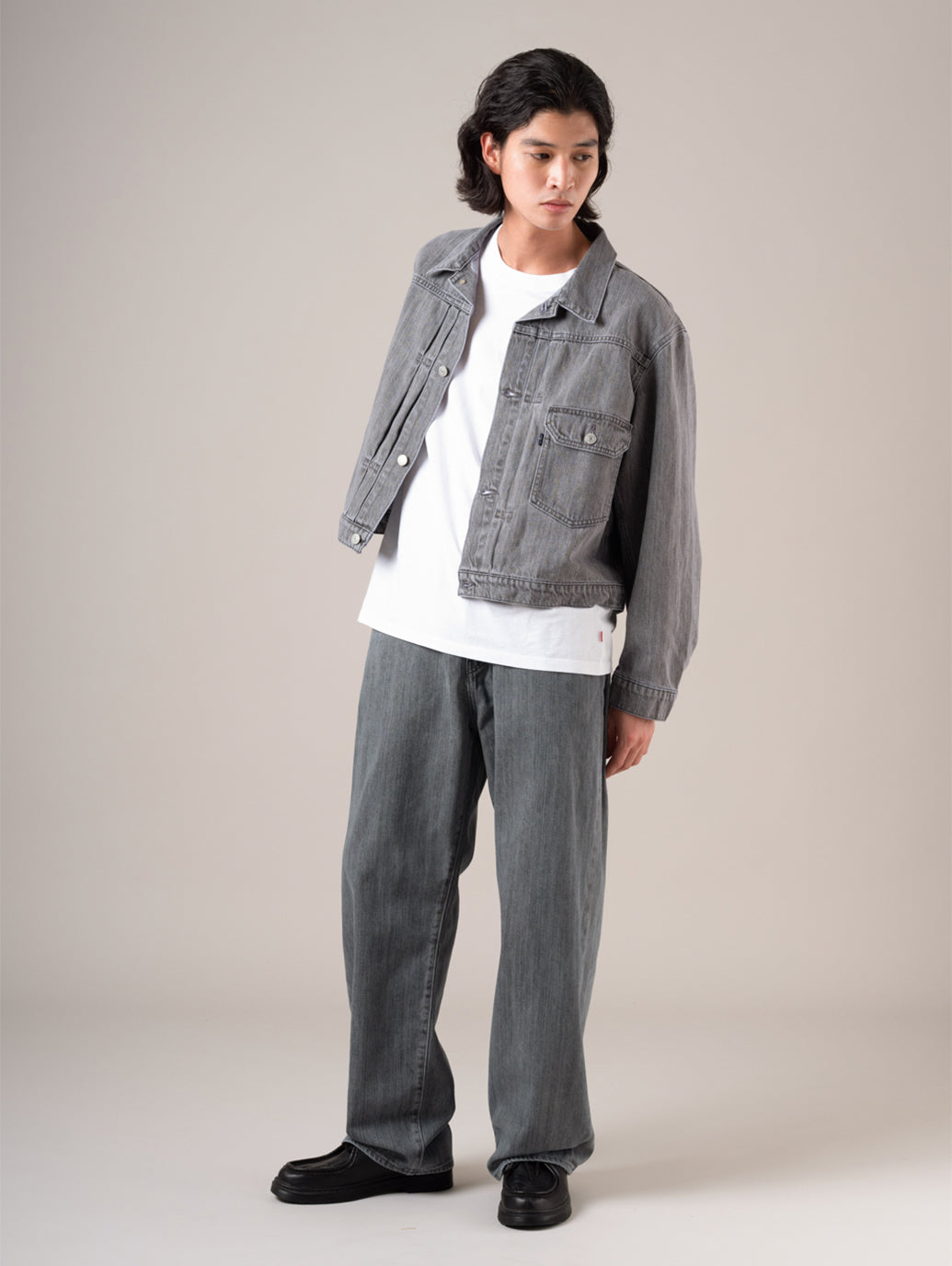 BLUETAB™ MARKER LOOSE ジーンズ グレー