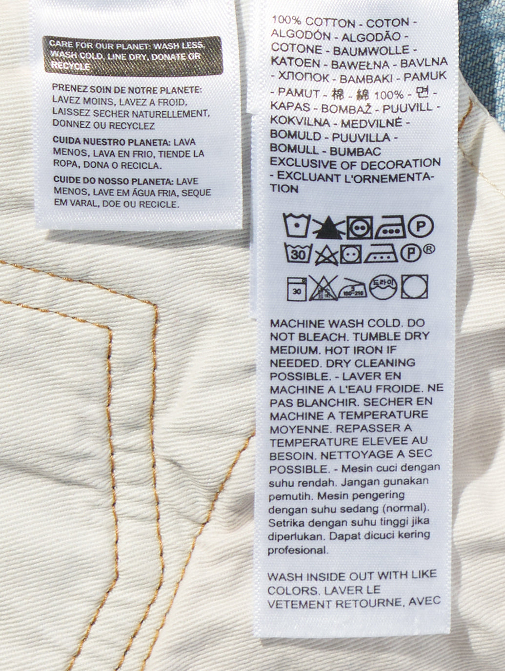 BLUETAB™ MARKER ルーズジーンズ ライトインディゴ