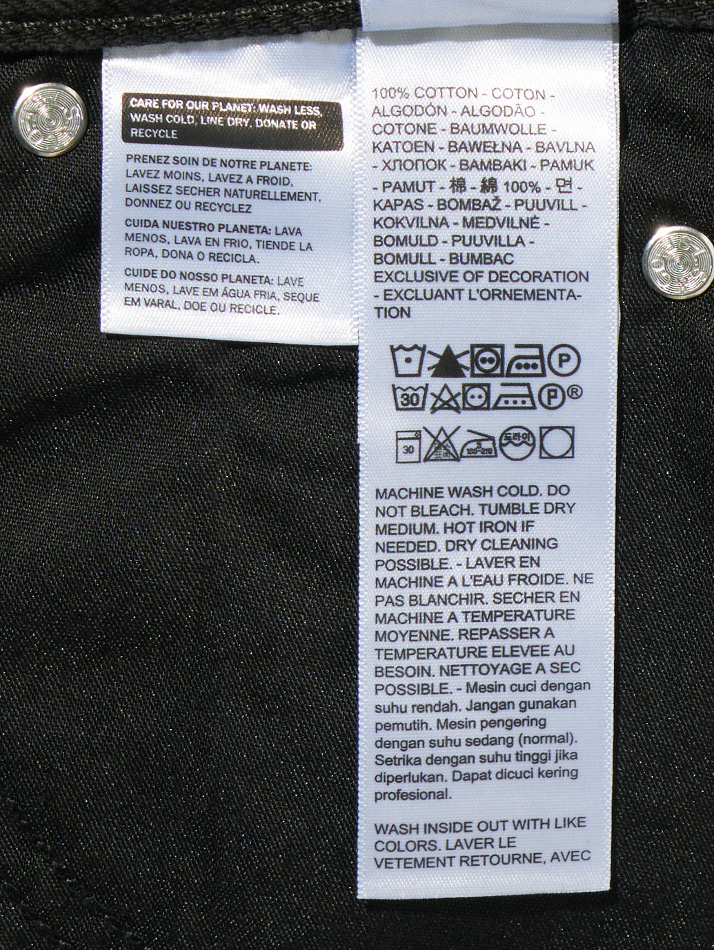 CINCH BAGGY ジーンズ ブラック