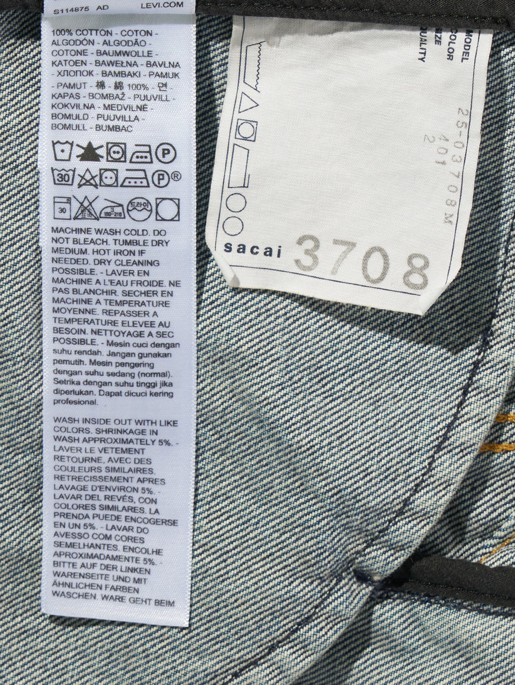 Levi's® x sacai Men's Denim Jacket