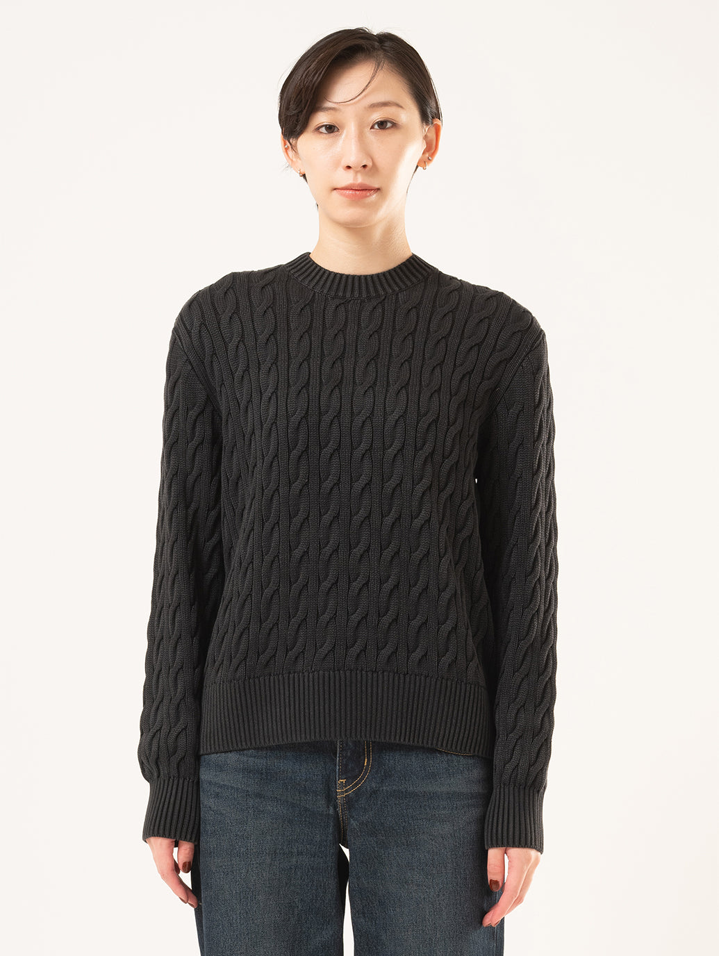 リーバイス（Levi’s）/ボーイフレンド ケーブルクルーネック プルオーバー ボーイフレンド ケーブルクルーネック プルオーバー – リーバイス®公式