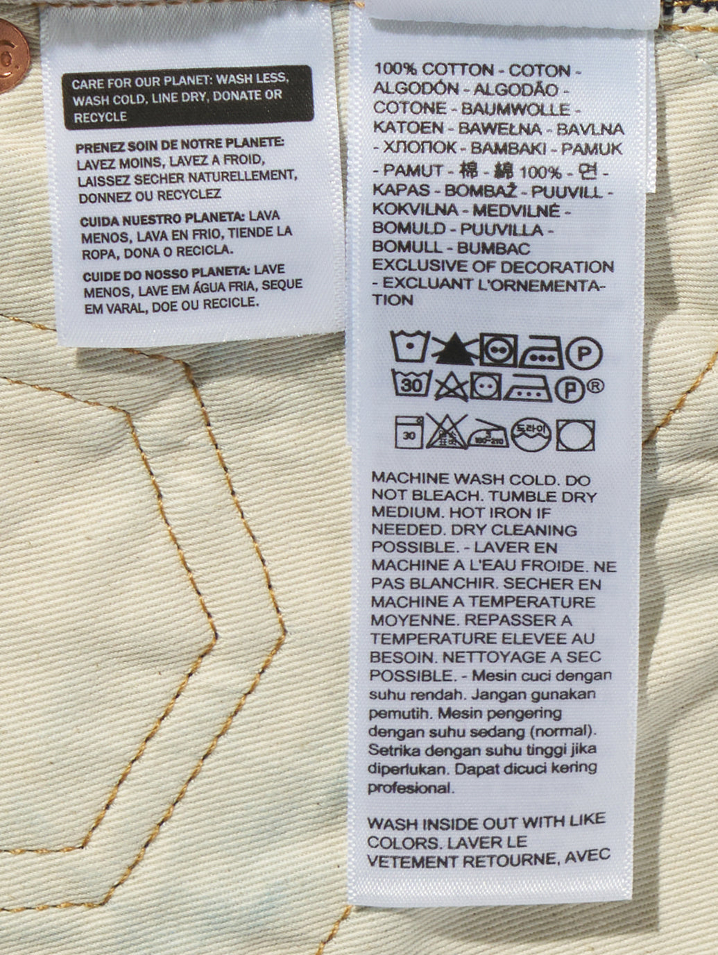 BLUETAB™ バレルジーンズ ダークインディゴ