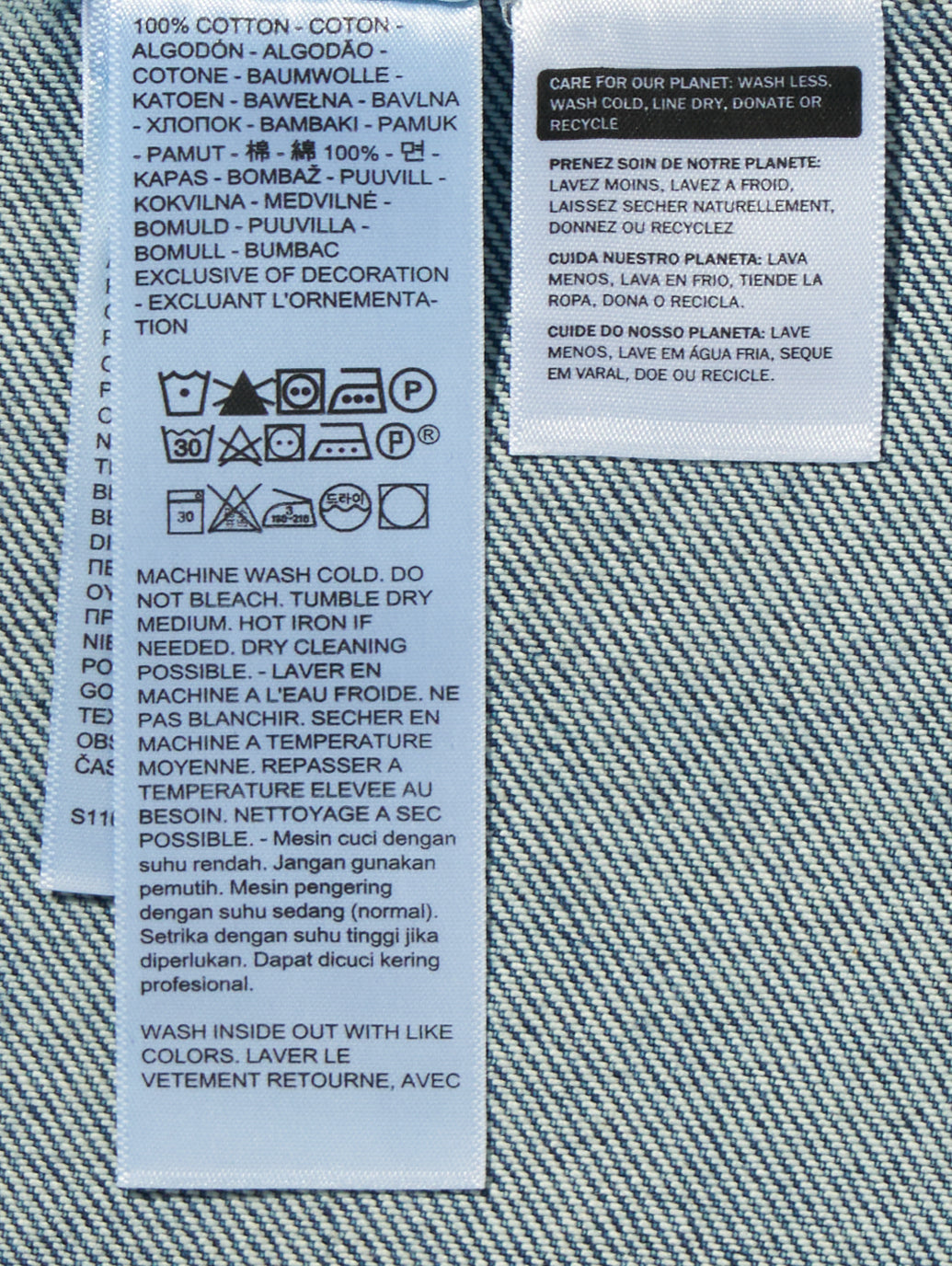 TWISTED シャツジャケット インディゴブルー