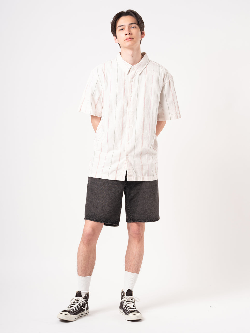 レギュラーカラー 半袖シャツ