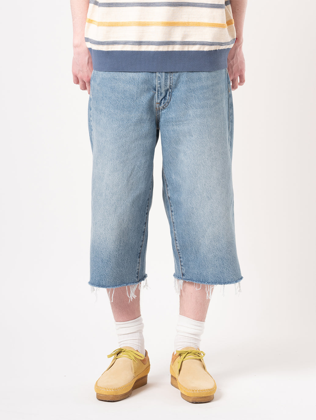 578™ バギージーンズ カプリ ミディアムインディゴ – Levi 