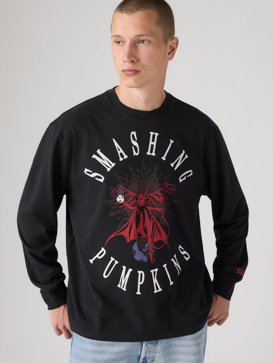 LEVI x SMASHING PUMPKINS MISSION TO MARS ロングスリーブ Tシャツ