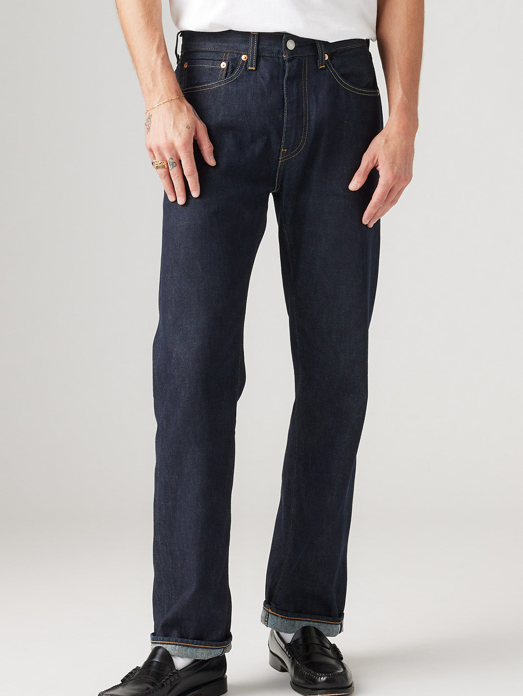 Levi's 505 セルビッジ 赤耳 W36 L32 リーバイス 黒デニム R Levi's 505 赤耳 ストレート W36 L32 リーバイスセルビッジ - メルカリ