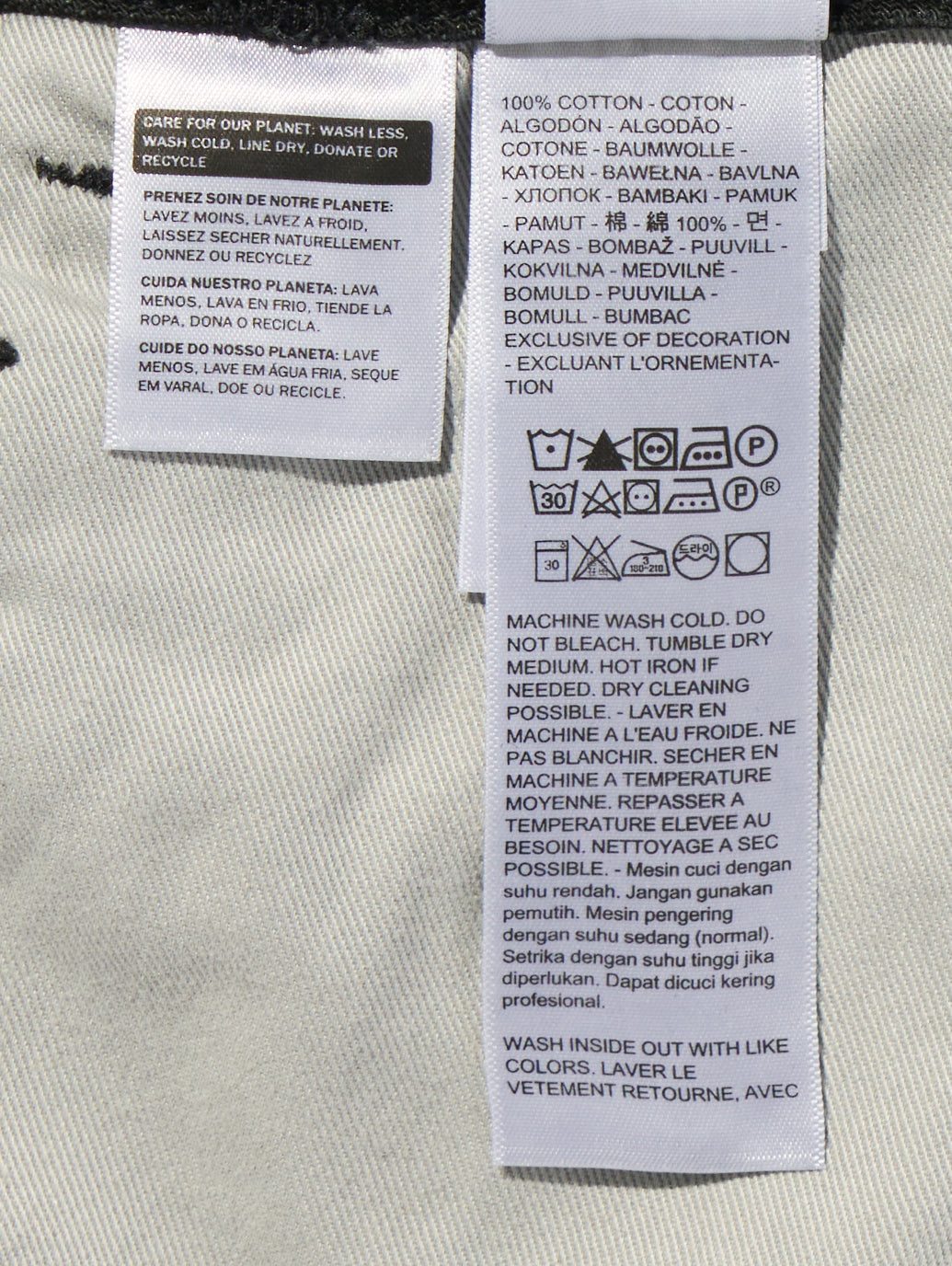 BAGGY バレルジーンズ ブラック