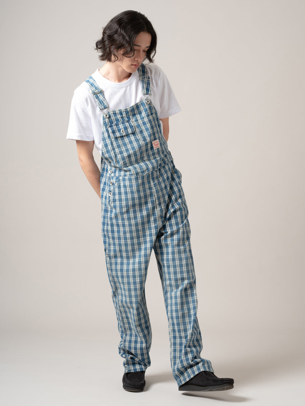 WORKWEAR LOOSEオーバーオール チェック