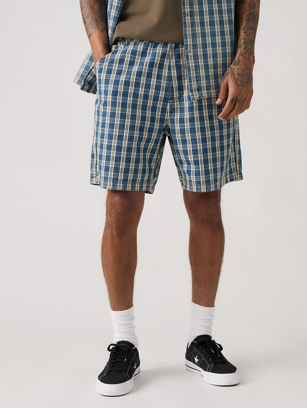WORKWEAR プルオンワークショーツ チェック – リーバイス®公式
