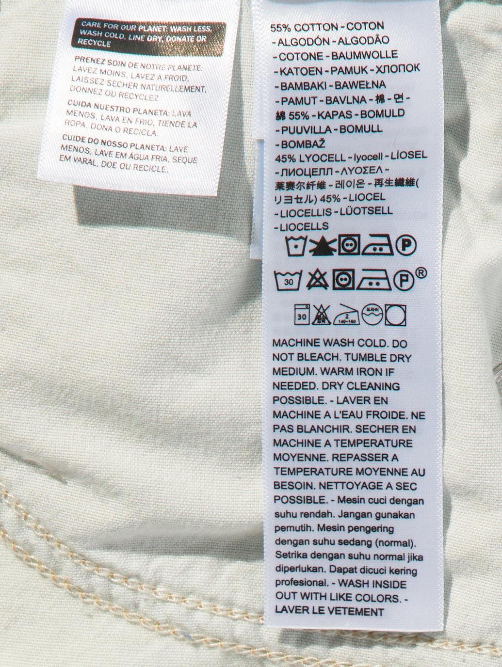 テンセル ゴデットフレアスカート ミディアムインディゴ