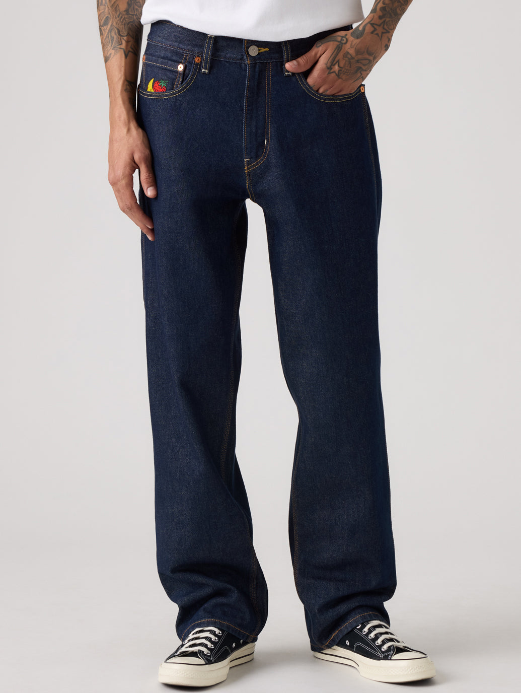 Levi's® x Sky High Farm Goods ルーズジーンズ ダークインディゴ