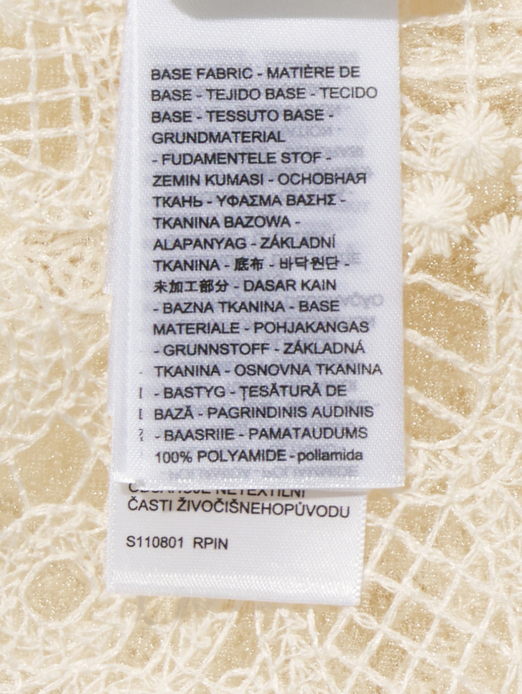 BLUETAB™ クロップド レースシャツ