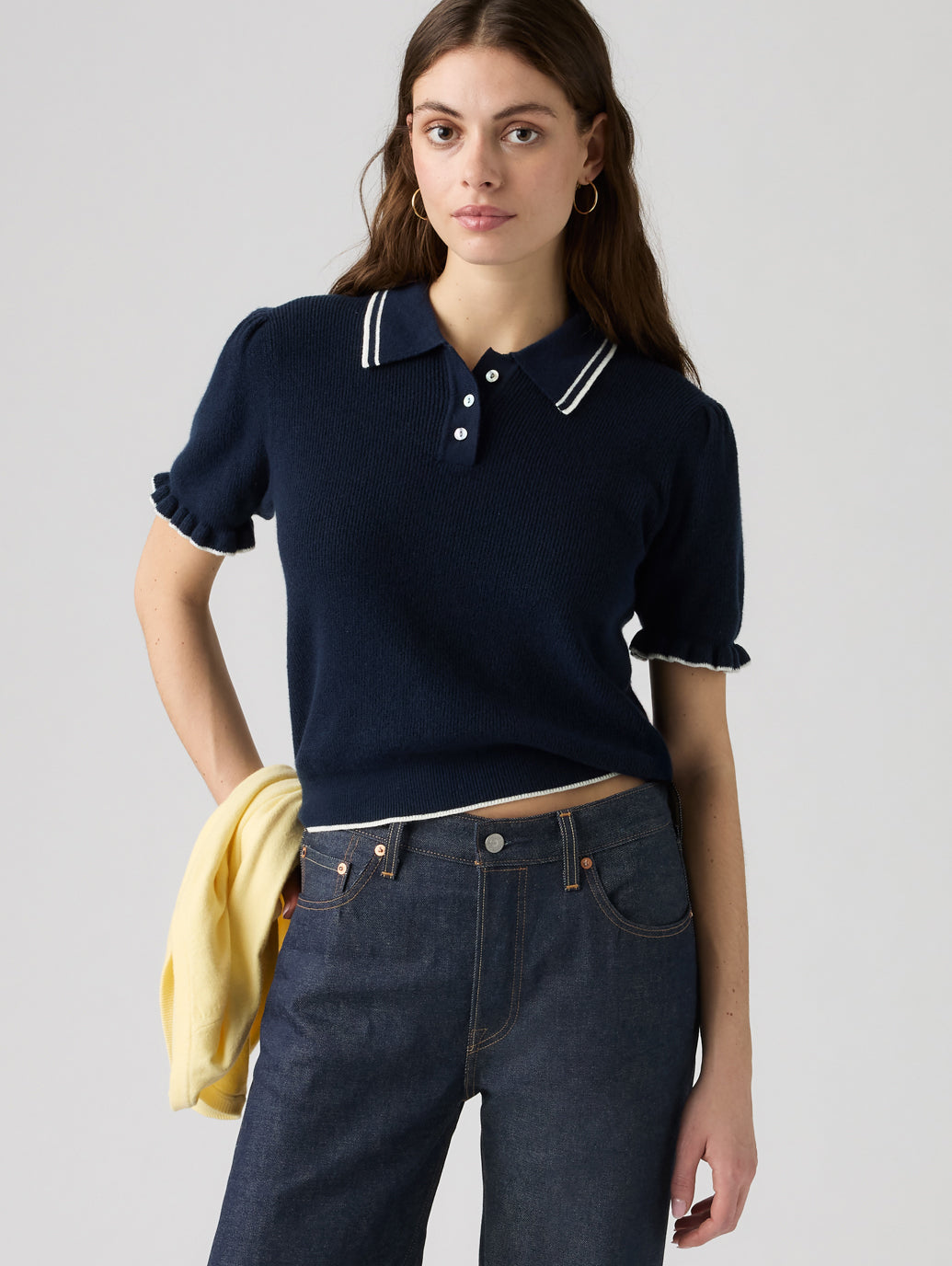 美品 THE RERACS 24SS ラグランニット ショートスリーブポロシャツ スーパーソフト サマー ショートスリーブポロシャツ – リーバイス®公式