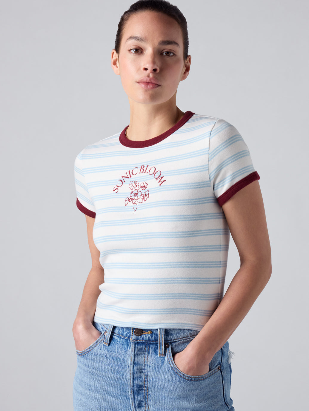 グラフィック エッセンシャル ベビーリンガーTシャツ – リーバイス