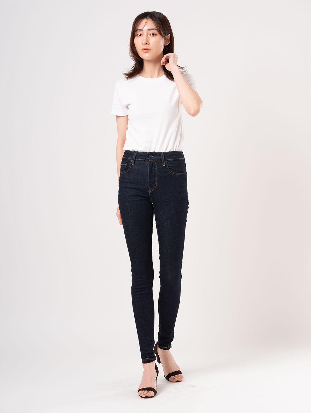 721™ ハイライズ スキニー ダークインディゴ リンス