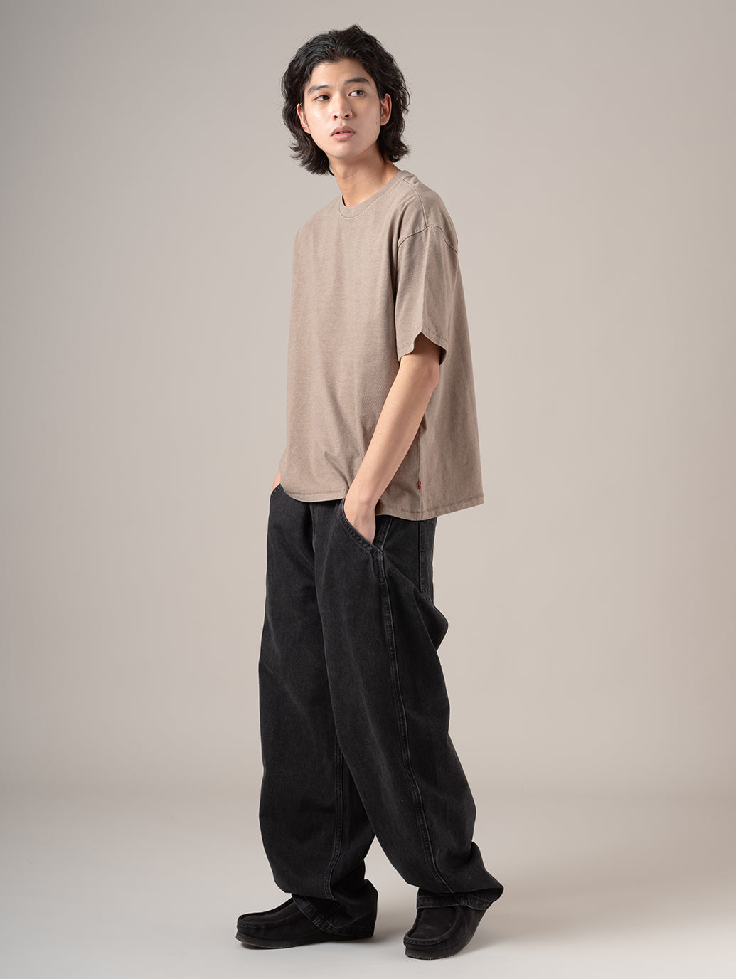 クロップド ショートスリーブ Tシャツ