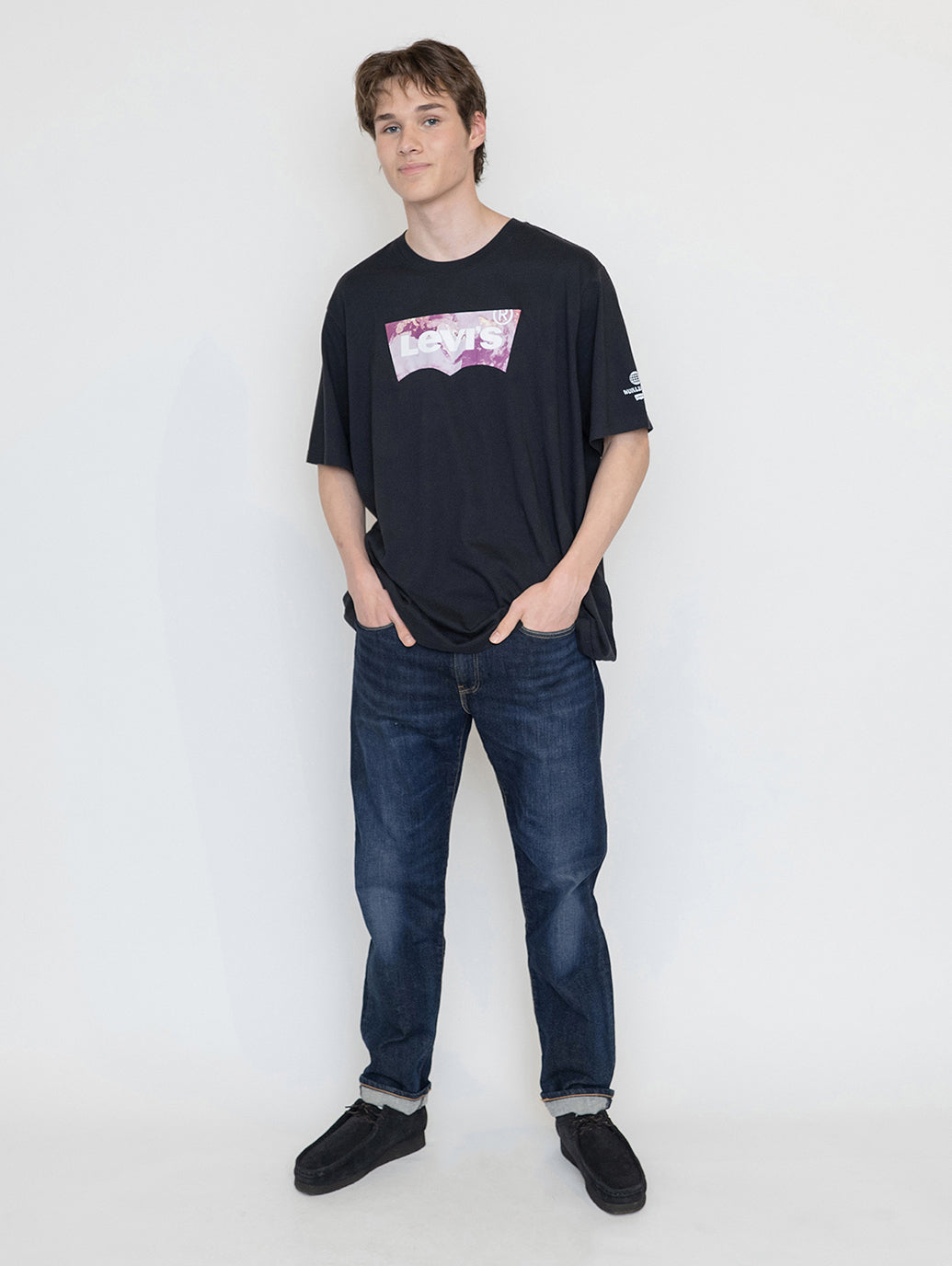 Flex Jeans 502™ テーパードジーンズ ダークインディゴ BIOLOGIA