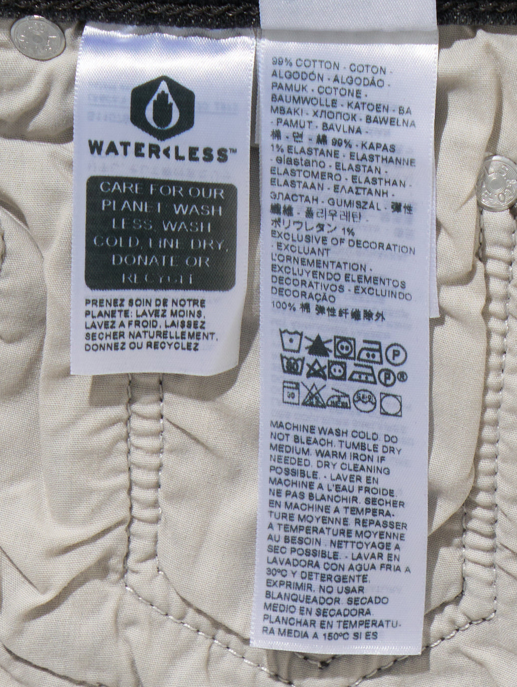 RIBCAGE ストレートジーンズ ブラック