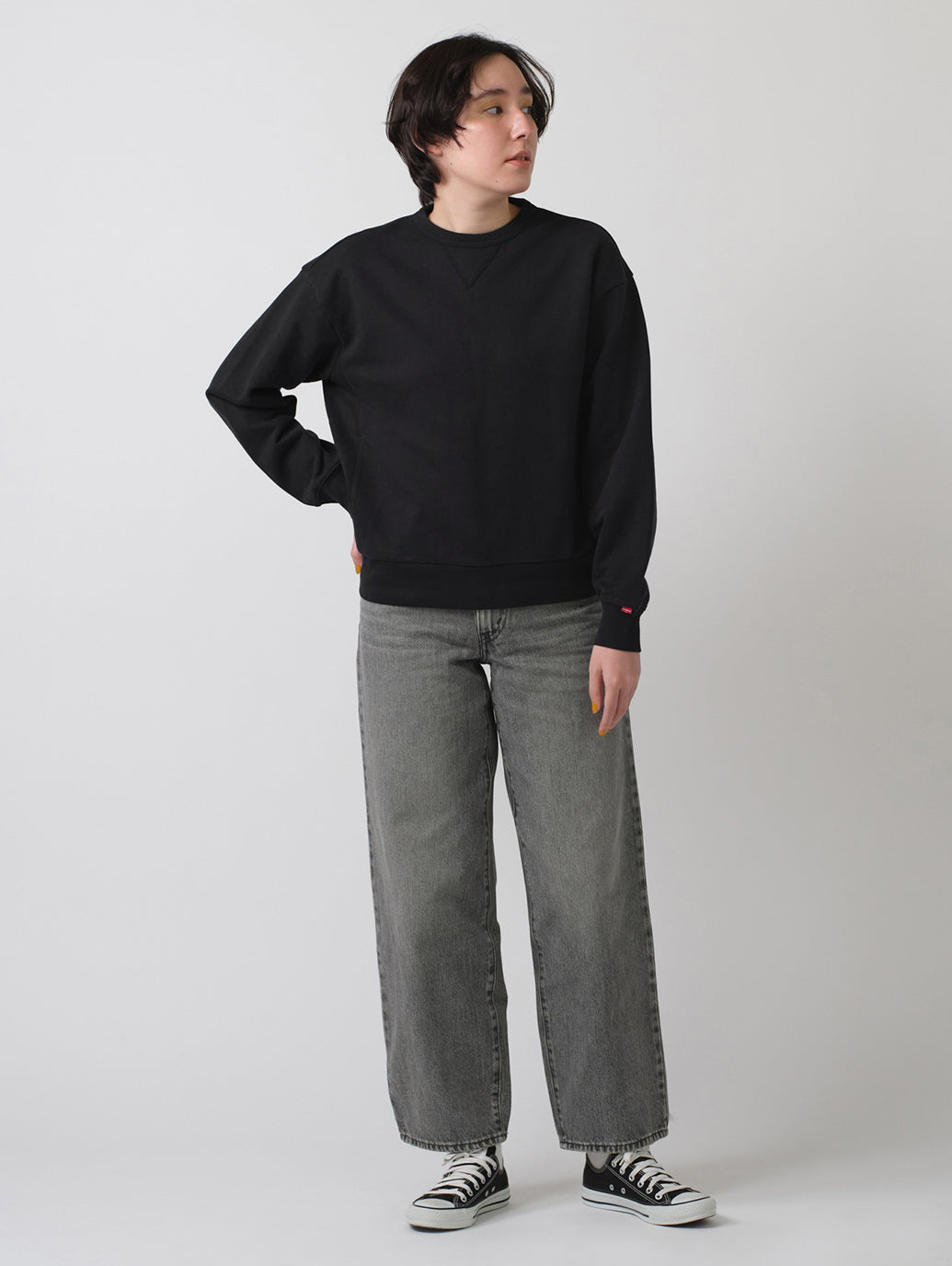 BAGGY DAD ジーンズ ブラック