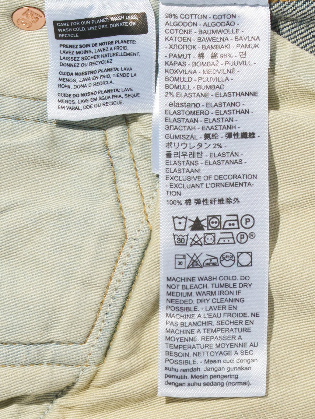 BLUETAB™ 502™ テーパードジーンズ ミディアムインディゴ MADE IN JAPAN