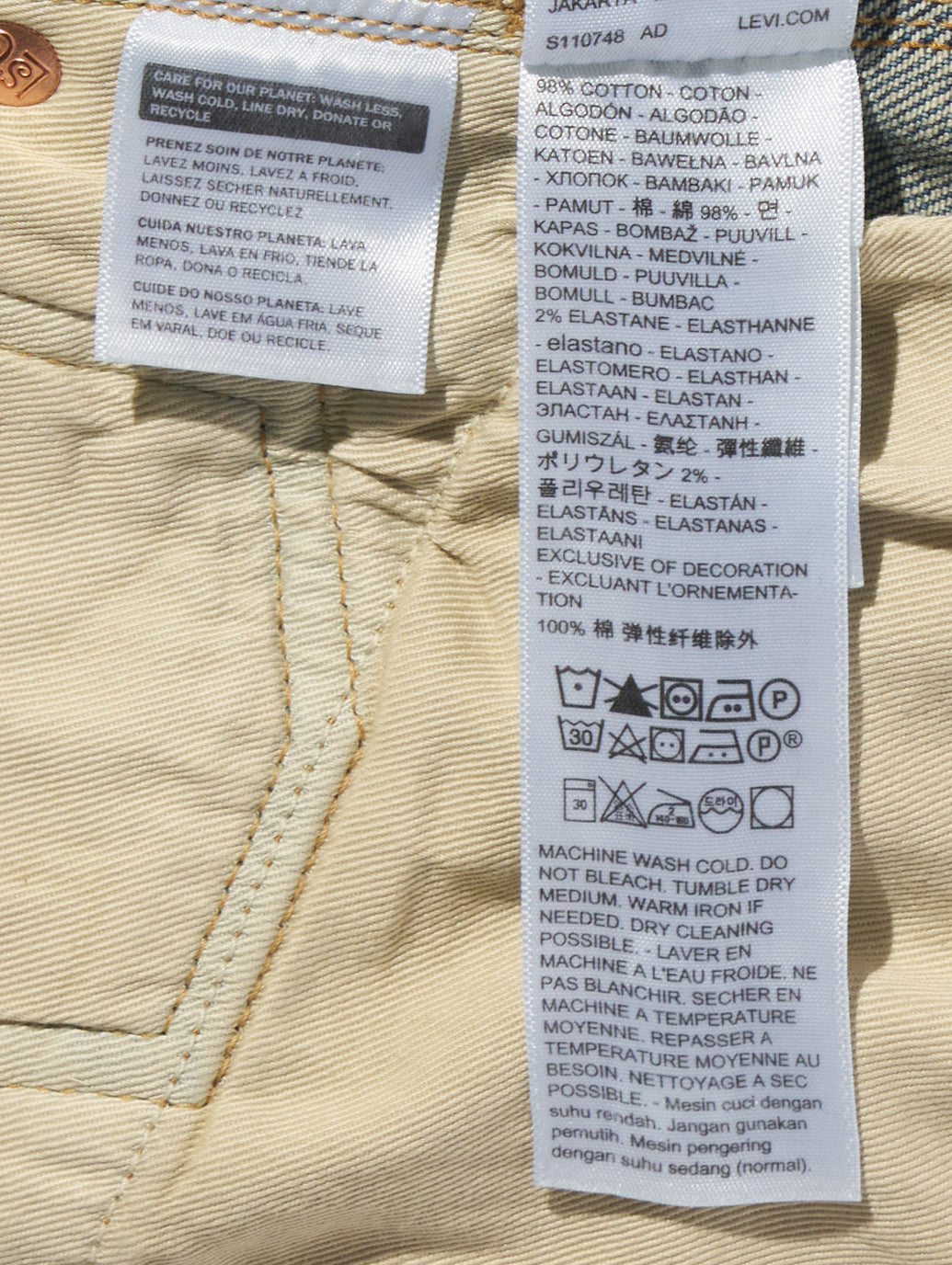 BLUETAB™ 502™ テーパードジーンズ ミディアムインディゴ MADE IN JAPAN