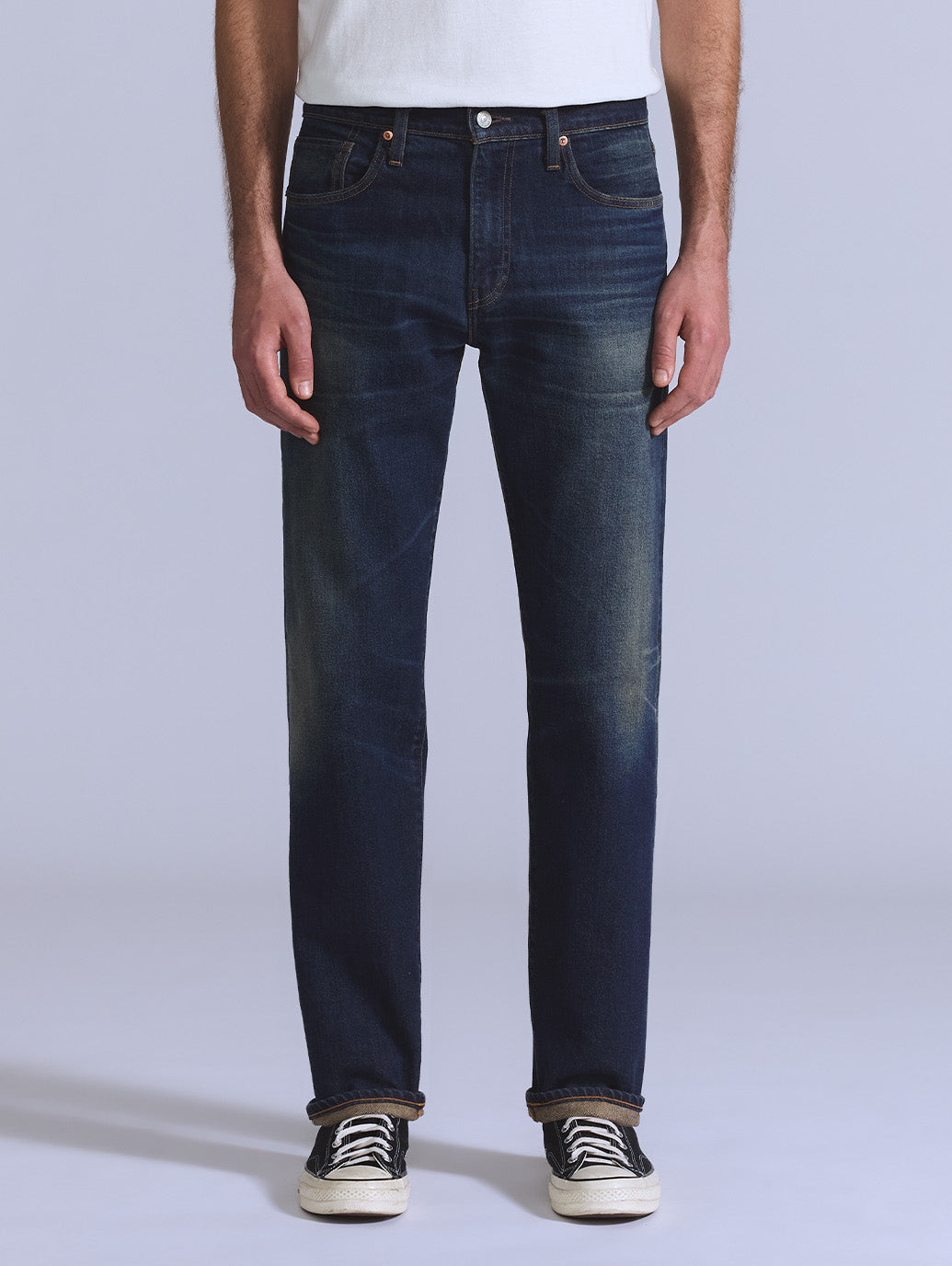 BLUETAB™ 502™ テーパードジーンズ ミディアムインディゴ MADE