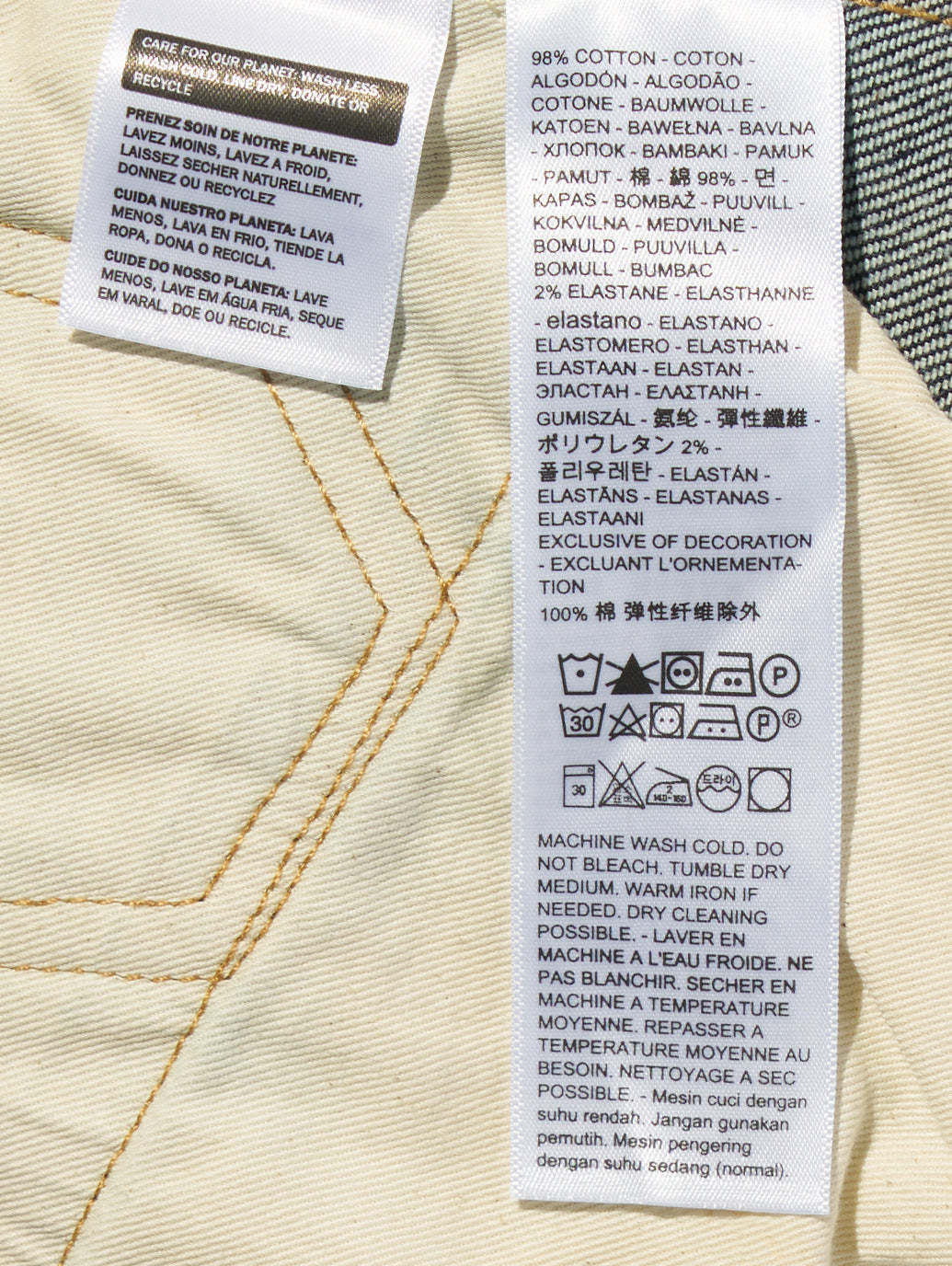 BLUETAB™ COLUMN ジーンズ ダークインディゴ