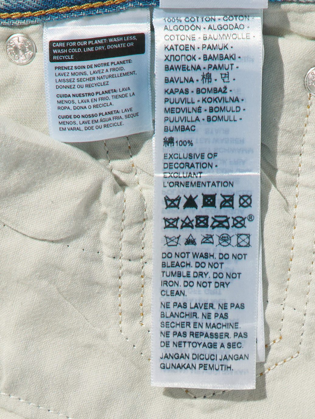 RIBCAGE WIDE LEG ジーンズ ライトインディゴ