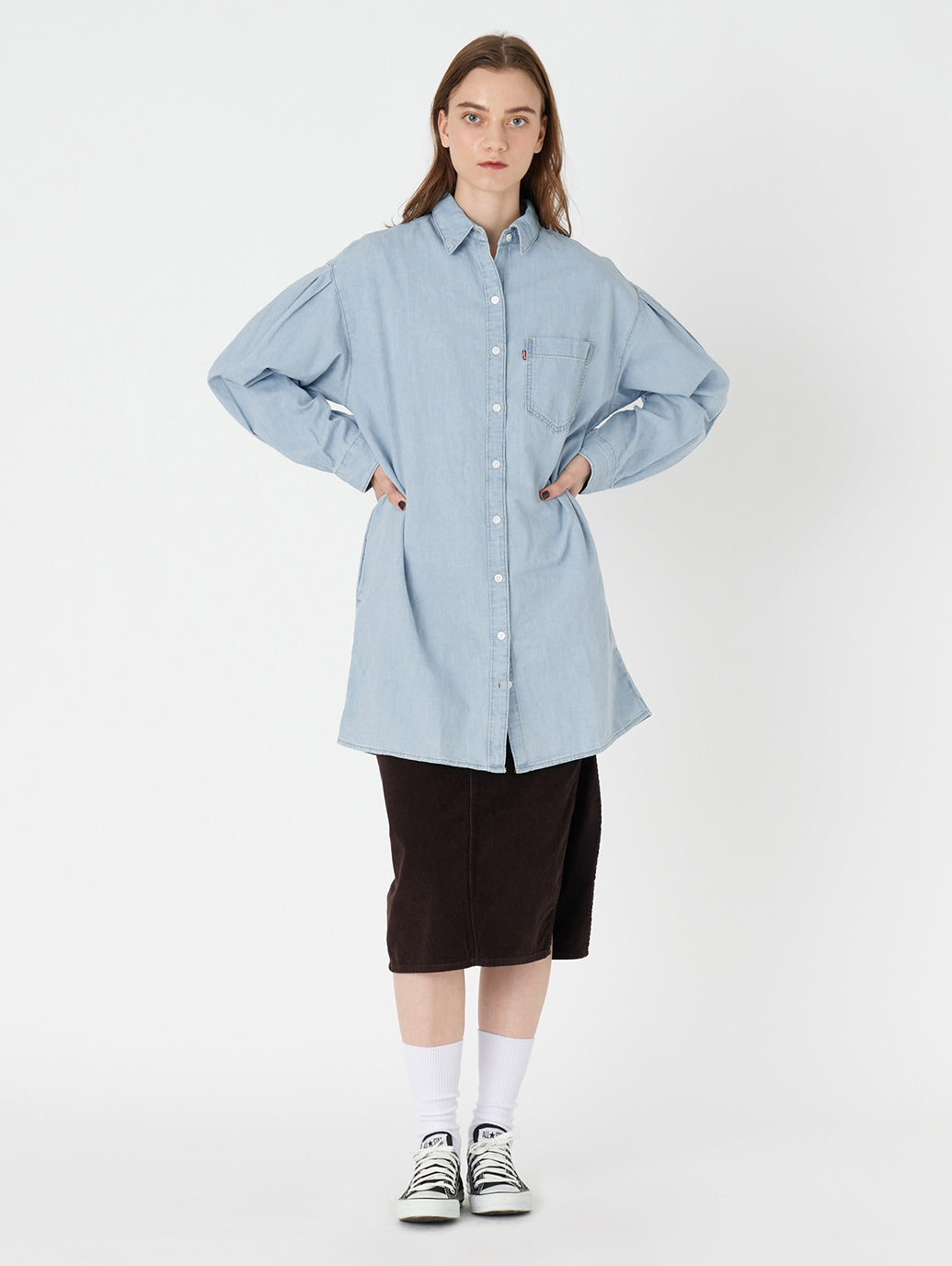 シャツワンピース