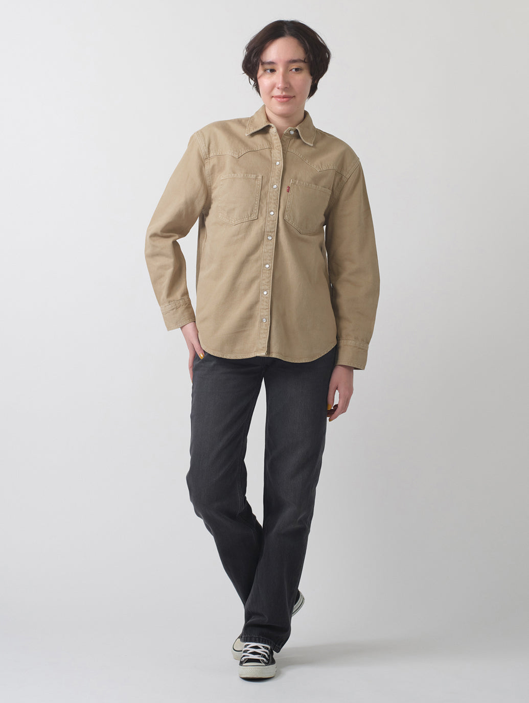 TEODORA ウエスタンシャツ