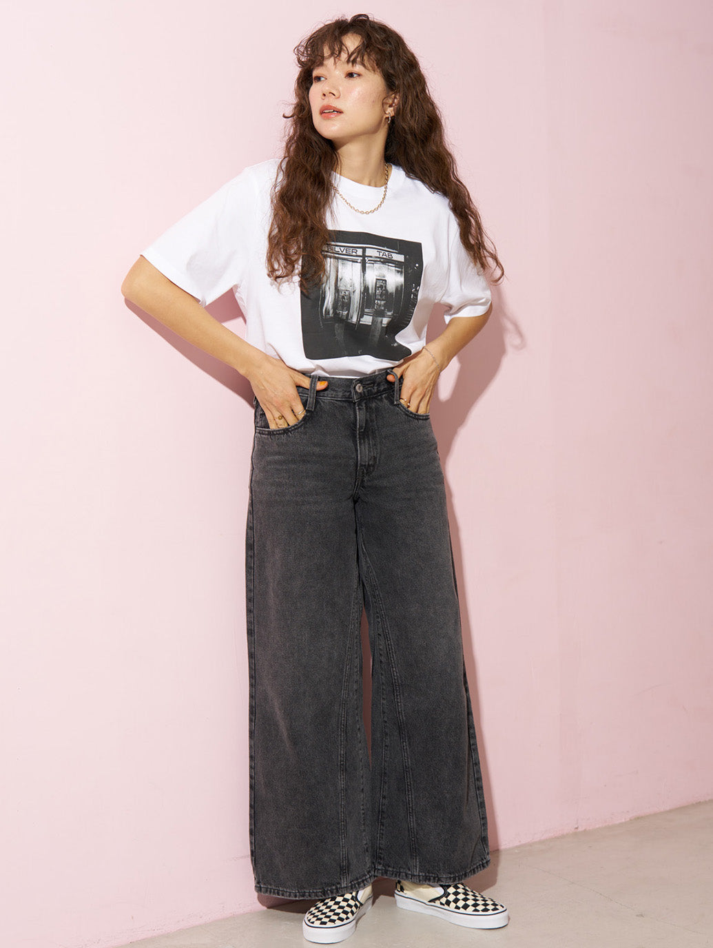 94 BAGGY WIDE LEG ジーンズ ブラック