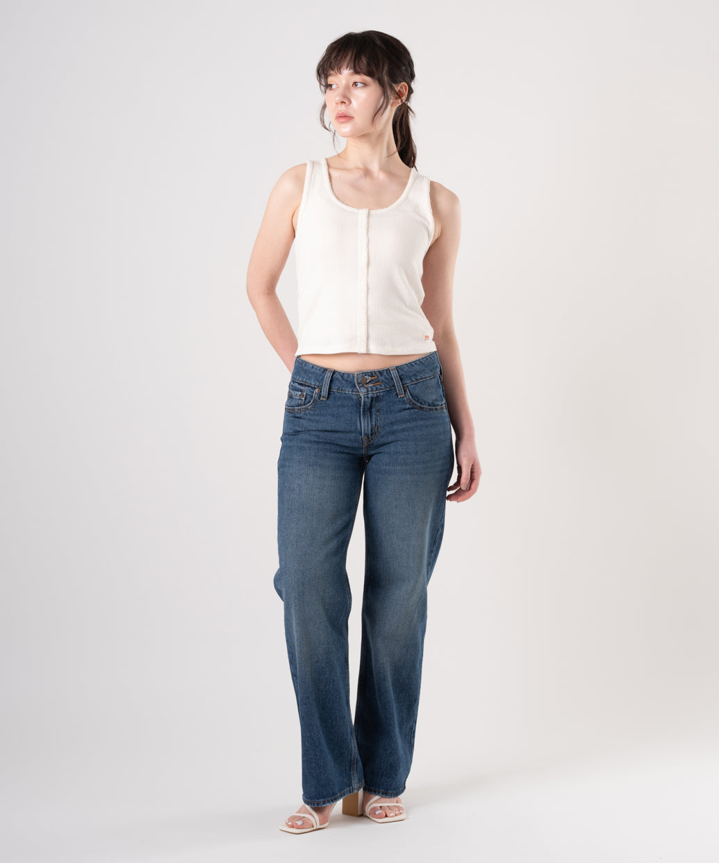 SUPERLOW ルーズ ジーンズ ダークインディゴ