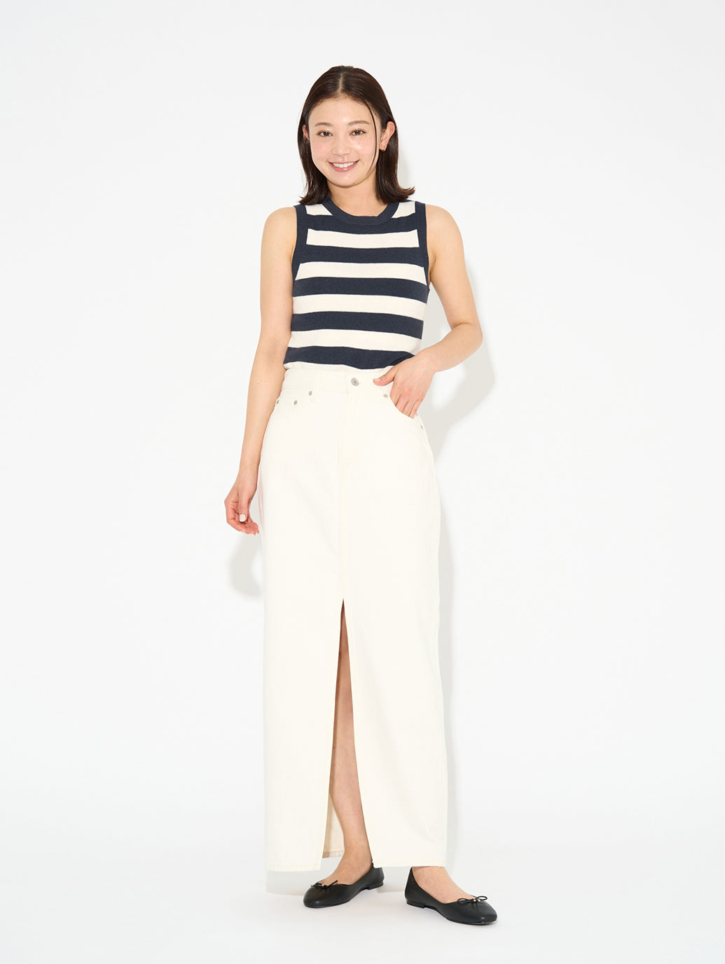 OCEAN ボーダー タンクトップ