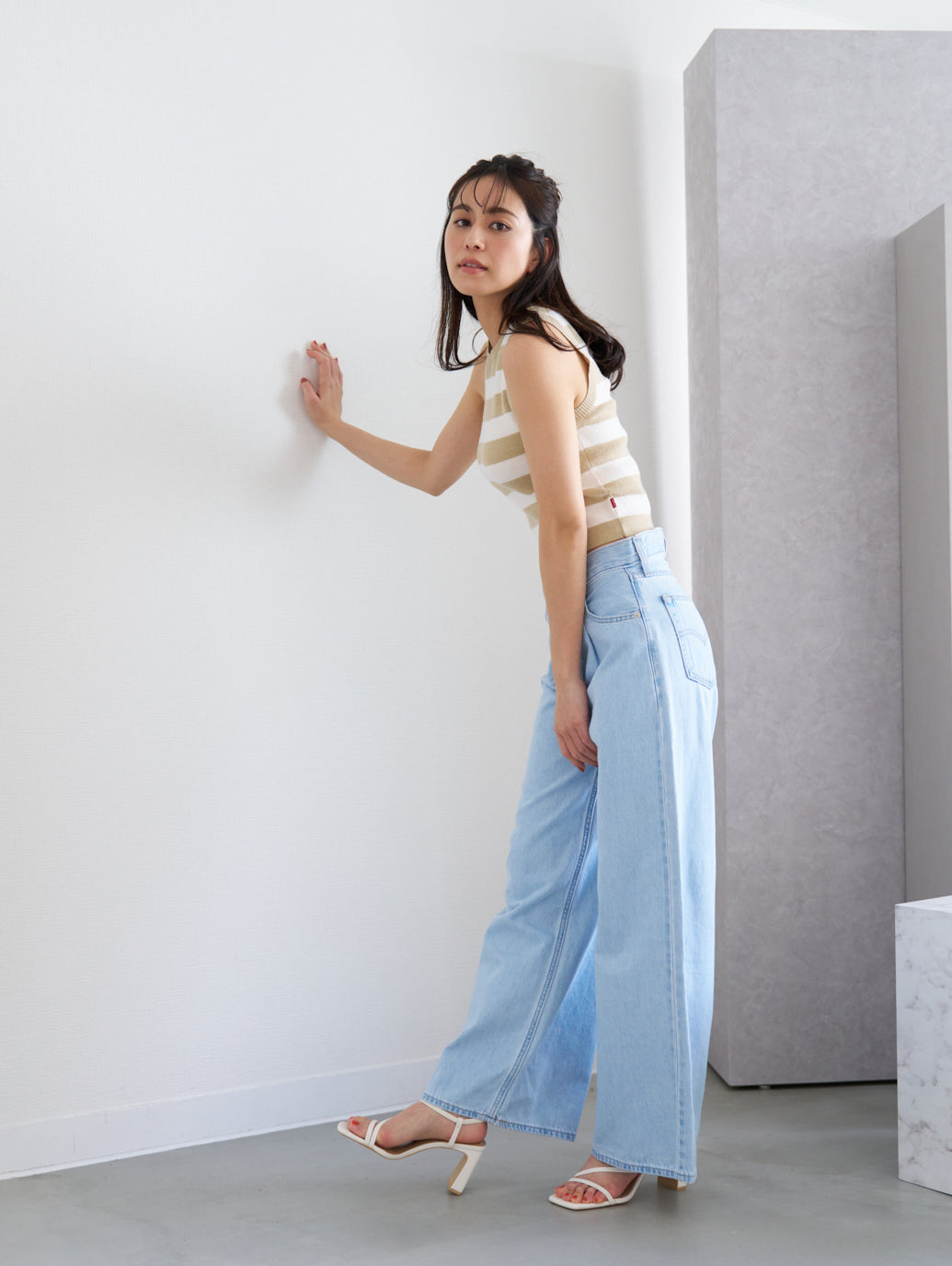 OCEAN ボーダー タンクトップ