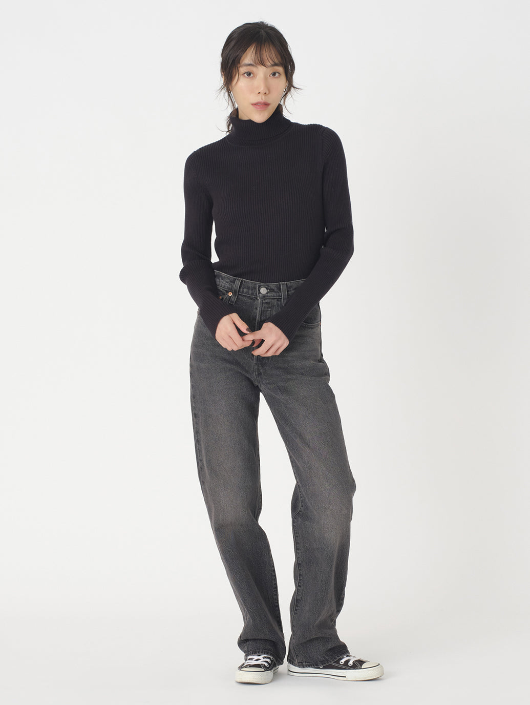 タートルネック ニット