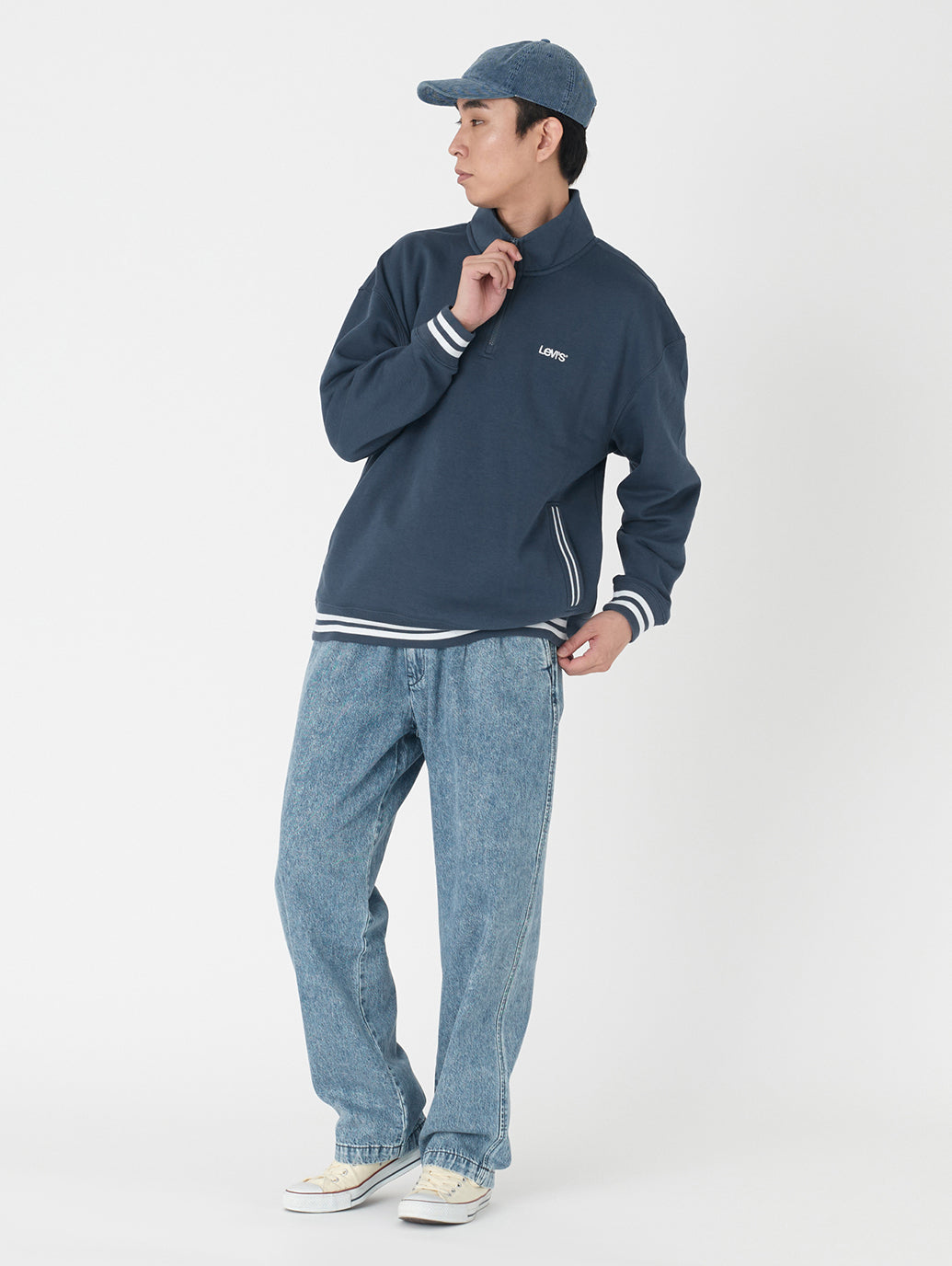 XX CHINO ルーズ ストレート プリーツ