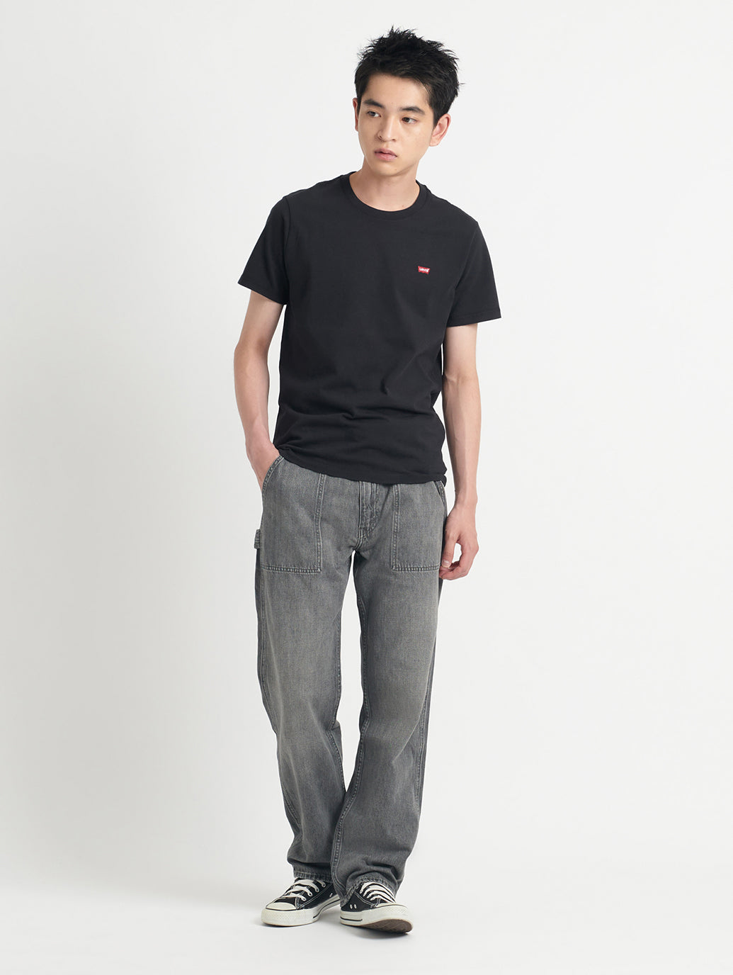 555™ リラックスストレート ジーンズ ユーティリティ ブラック