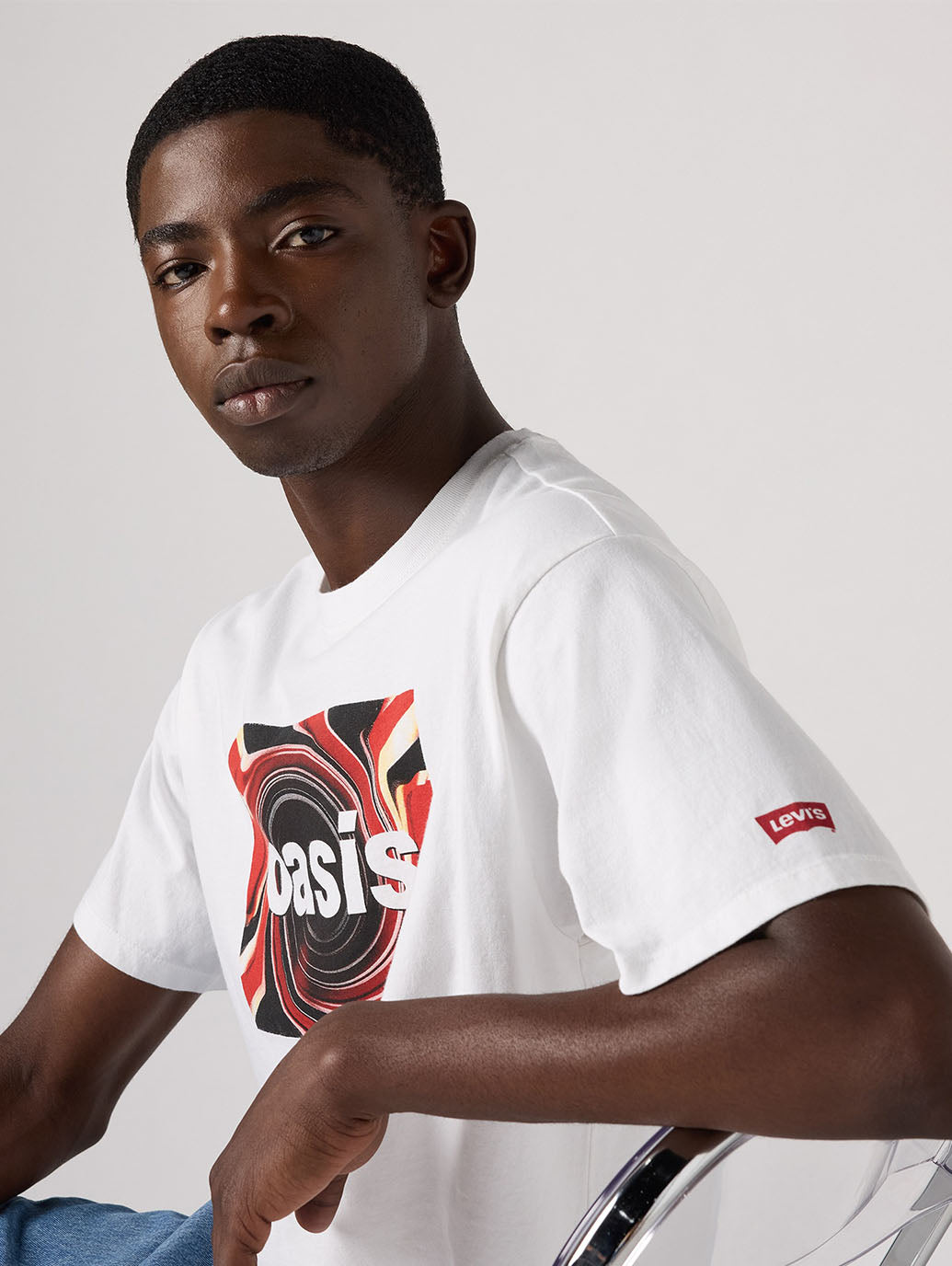 LEVI’S® x OASIS UNION JACK Tシャツ ホワイト 