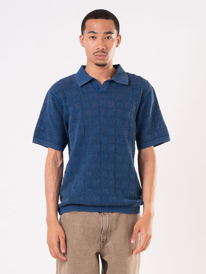 オープンカラーポロシャツ