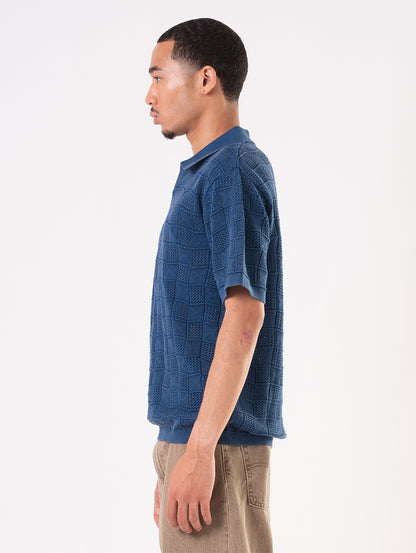 オープンカラーポロシャツ