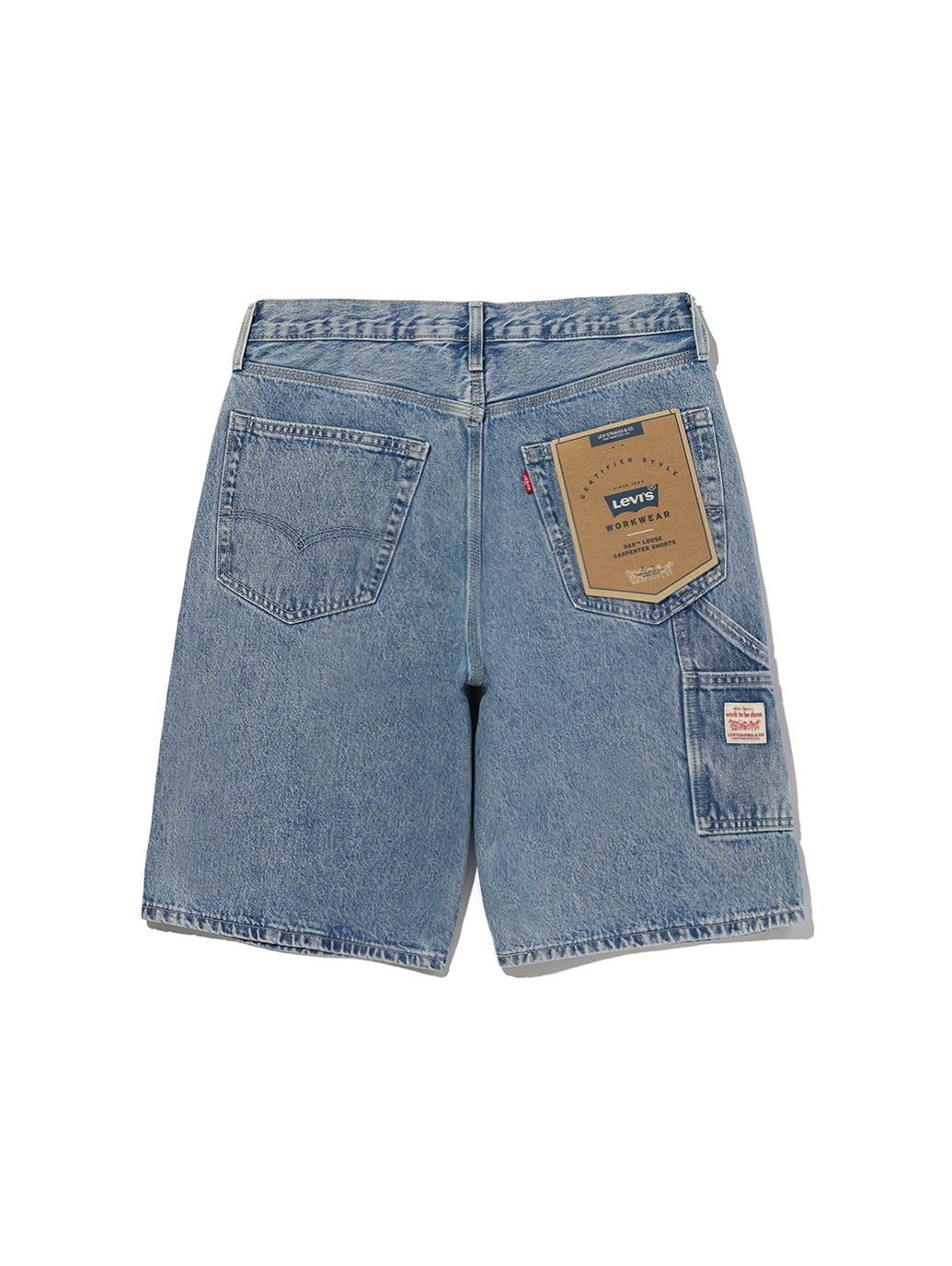 WORKWEAR 568™ ルーズカーペンター ショートパンツ ライトインディゴ 