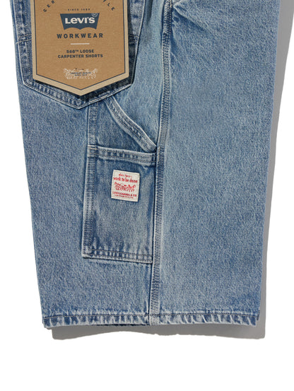 WORKWEAR 568™ ルーズカーペンター ショートパンツ ライトインディゴ 