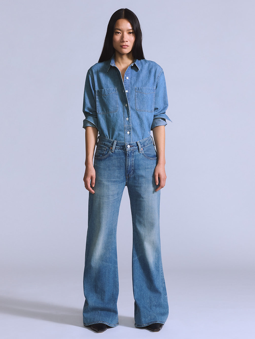 BLUETAB™ CARVE リラックスジーンズ ミディアムインディゴ MADE IN JAPAN 