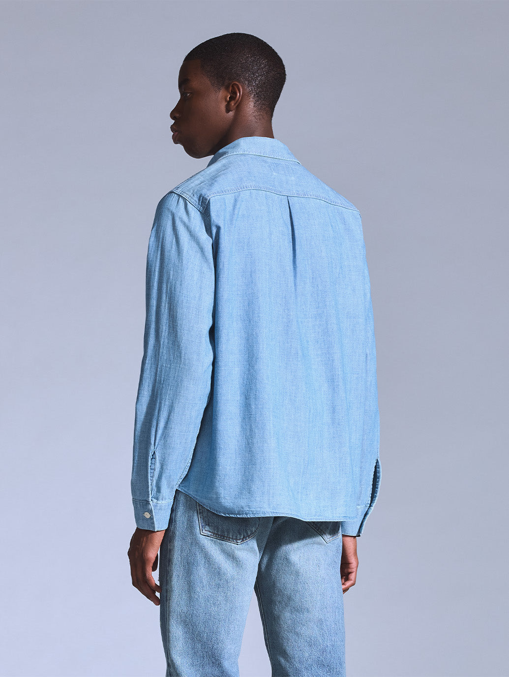 BLUETAB™ シャンブレーワークシャツ 